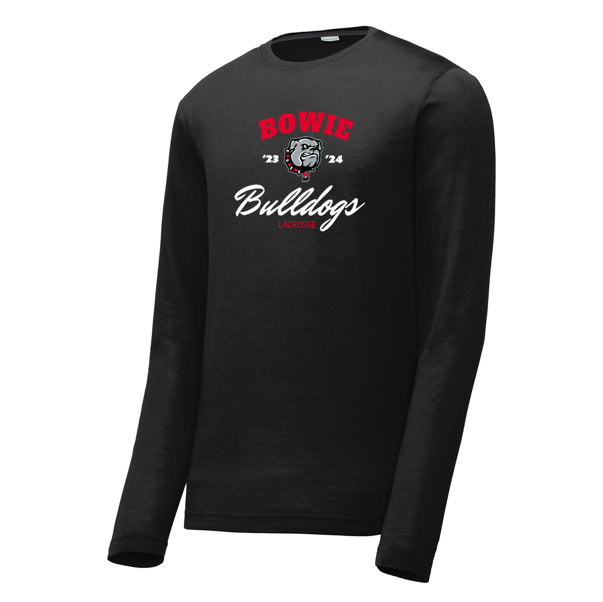 Bowie Boys Lacrosse Long Sleeve CottonTouch Performance Shirt