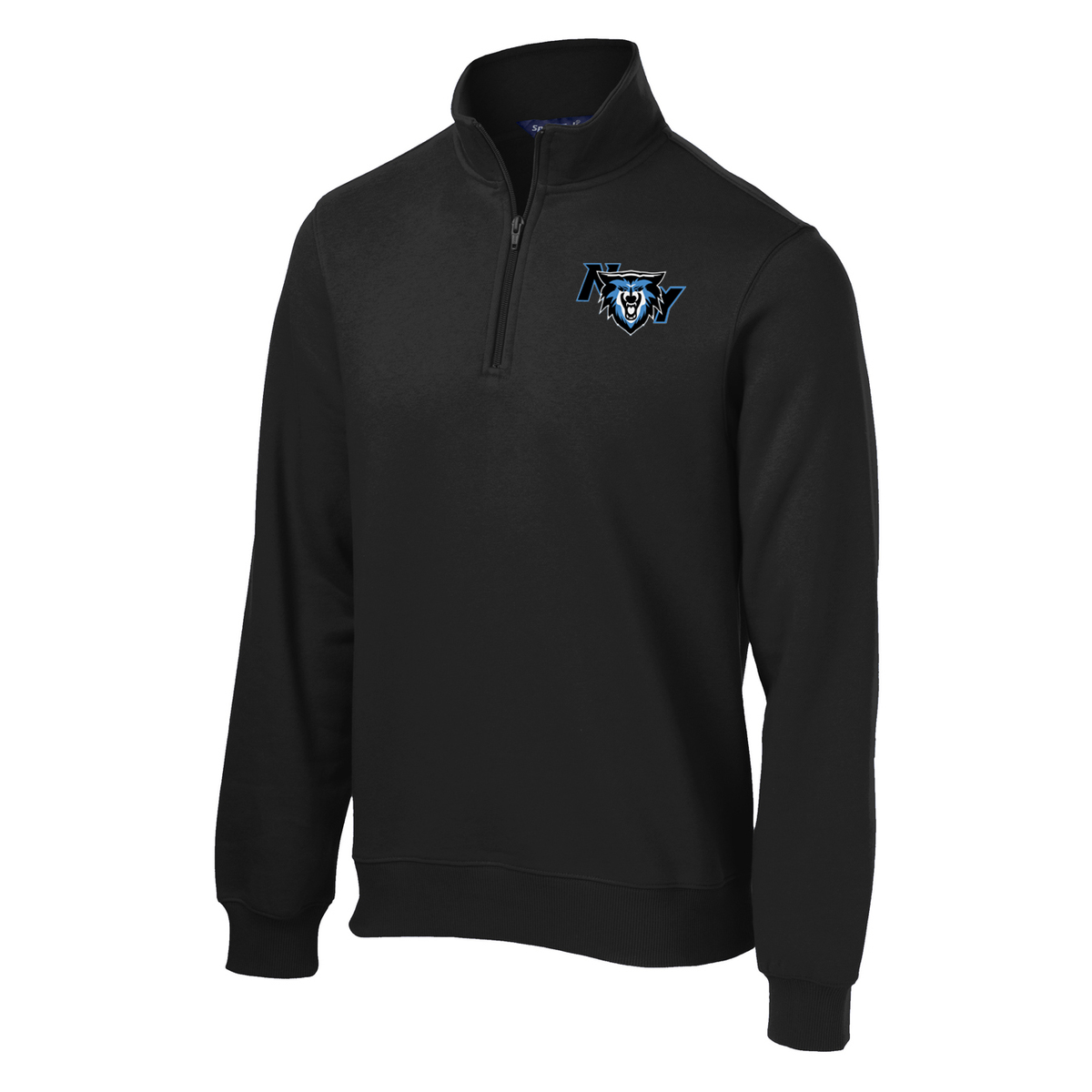 NY Wolves Football 1/4 Zip Fleece