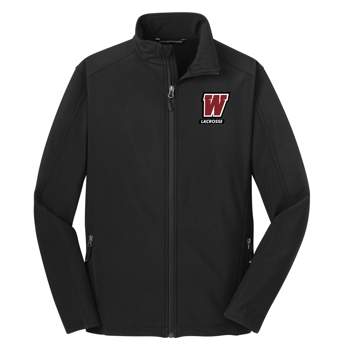 Whitman Lacrosse Men's Black Soft Shell Jacket