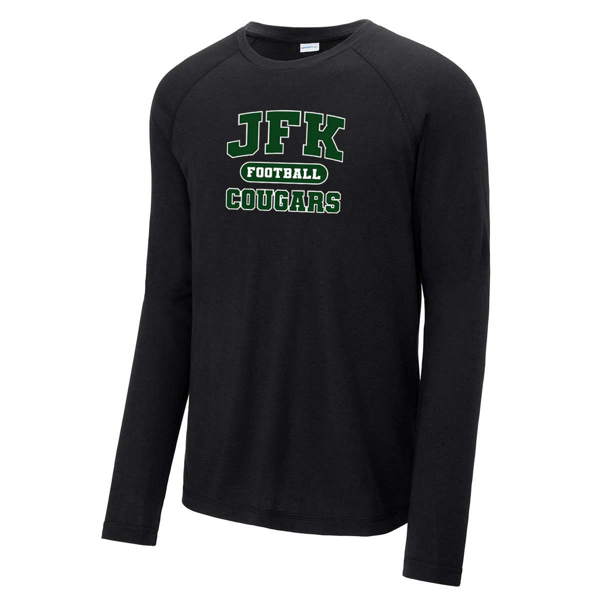 JFK Bellmore Football Long Sleeve Raglan CottonTouch