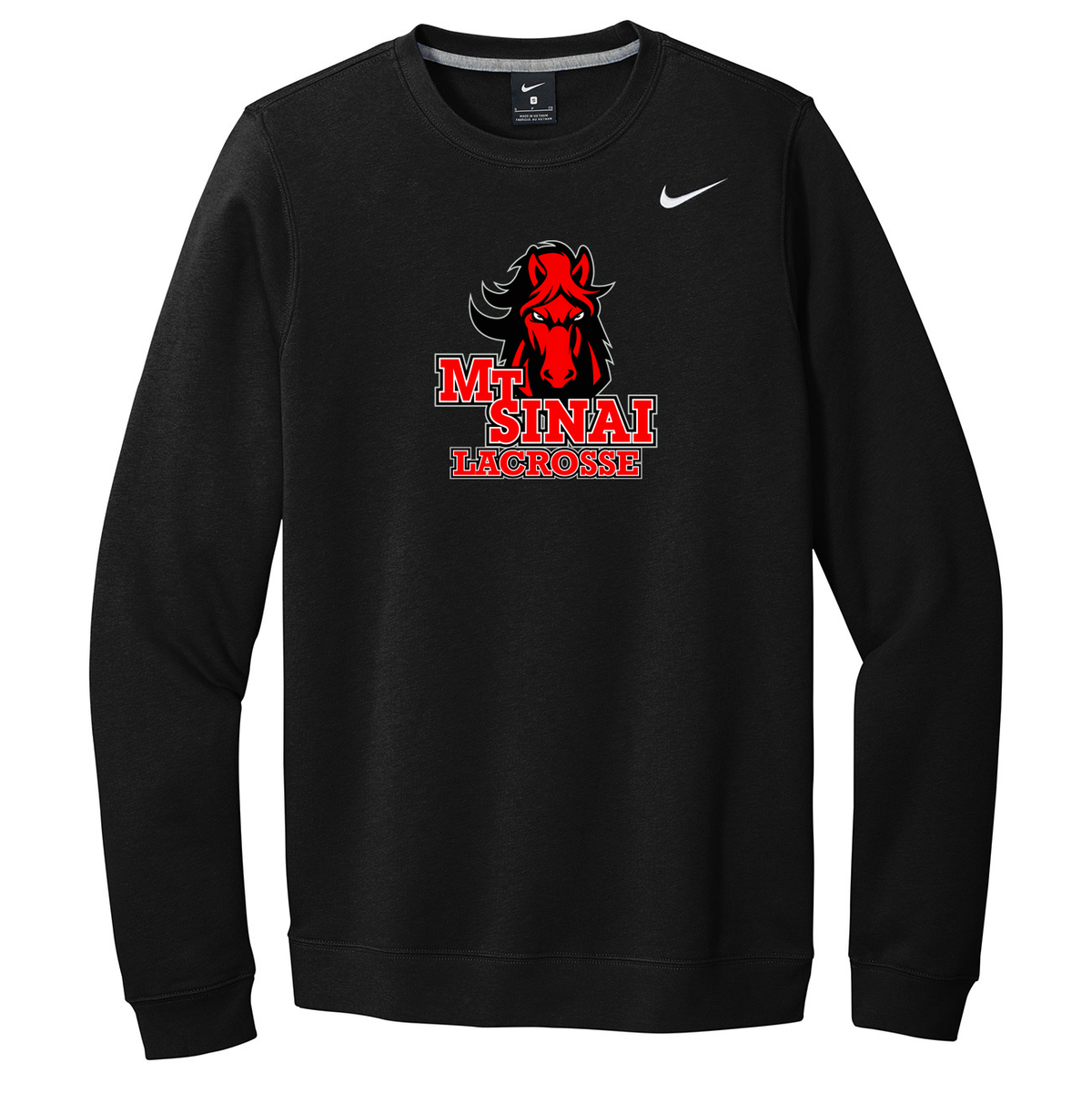 Mount Sinai Lacrosse Nike Fleece Crew Neck