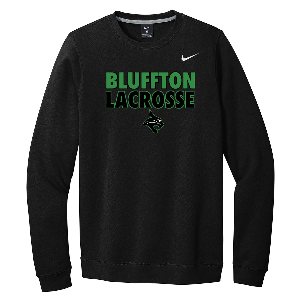 Bluffton High School Lacrosse Nike Fleece Crew Neck