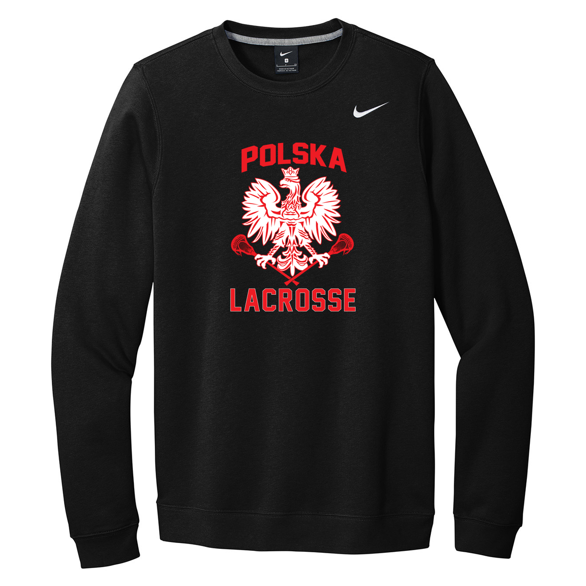 Polska Lacrosse Nike Fleece Crew Neck