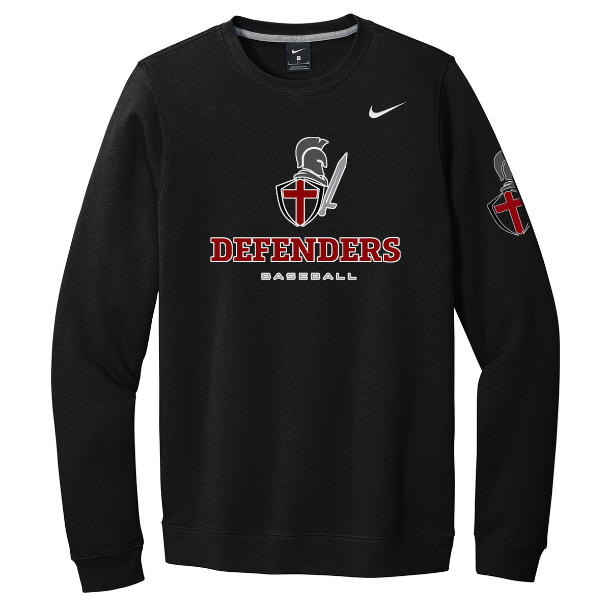 Defenders Baseball Nike Fleece Crew Neck