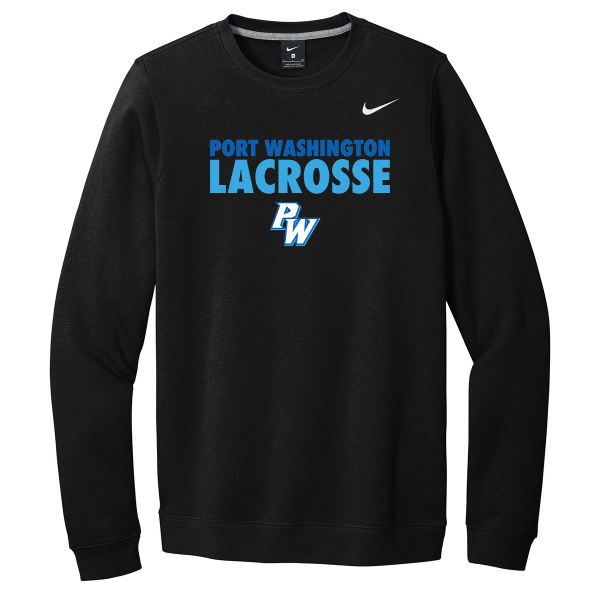 Port Washington Girls Lacrosse Nike Fleece Crew Neck