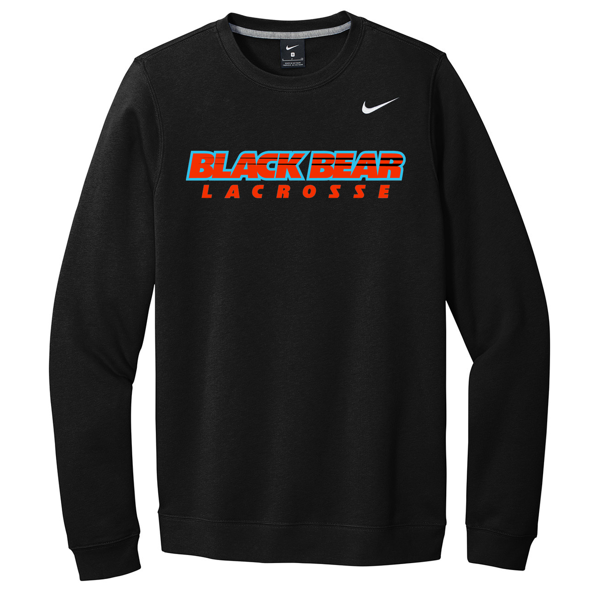 Black Bear Lacrosse Nike Fleece Crew Neck