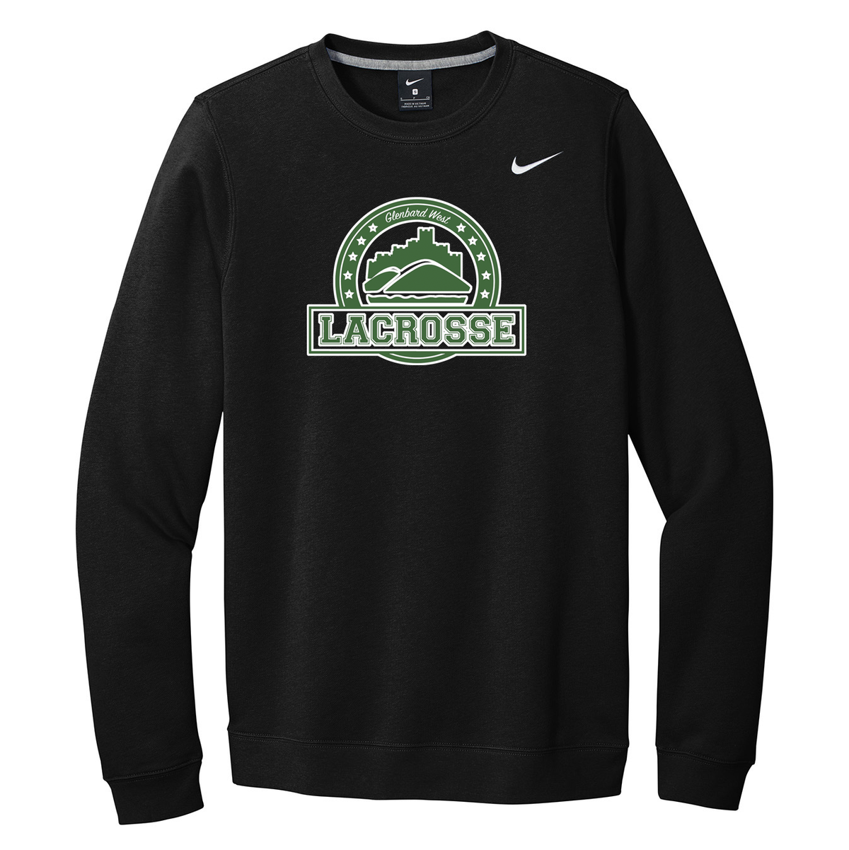 Glenbard West Lacrosse Nike Fleece Crew Neck