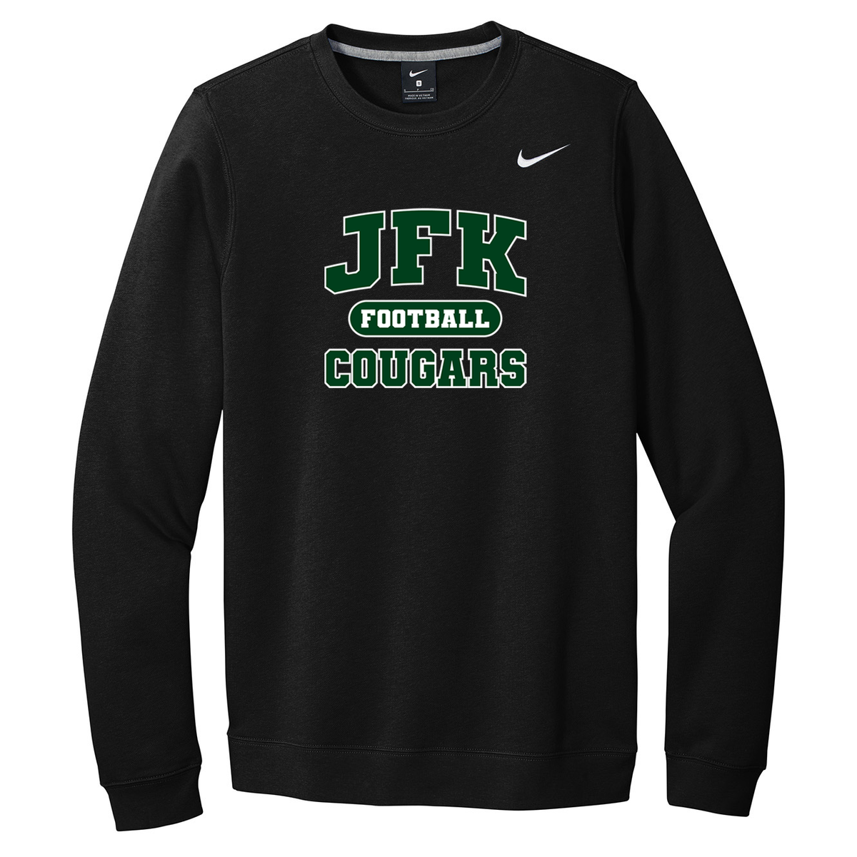 JFK Bellmore Football Nike Fleece Crew Neck