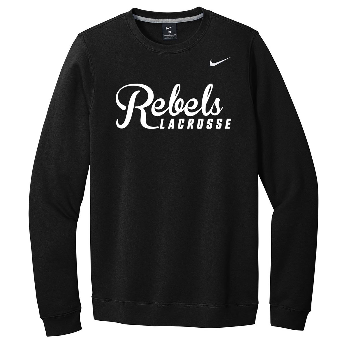 Rebels 2029 Black Nike Fleece Crew Neck