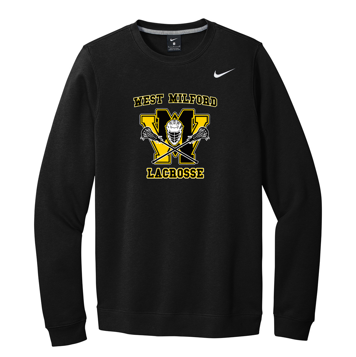 West Milford Lacrosse Nike Fleece Crew Neck