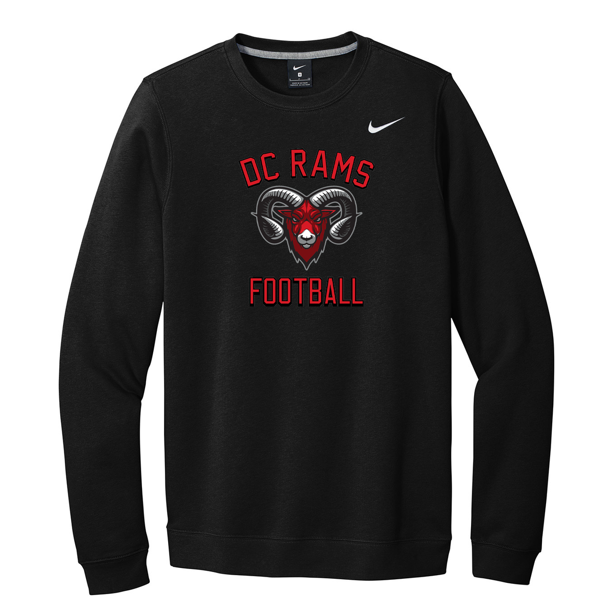 DC Rams Football Nike Fleece Crew Neck