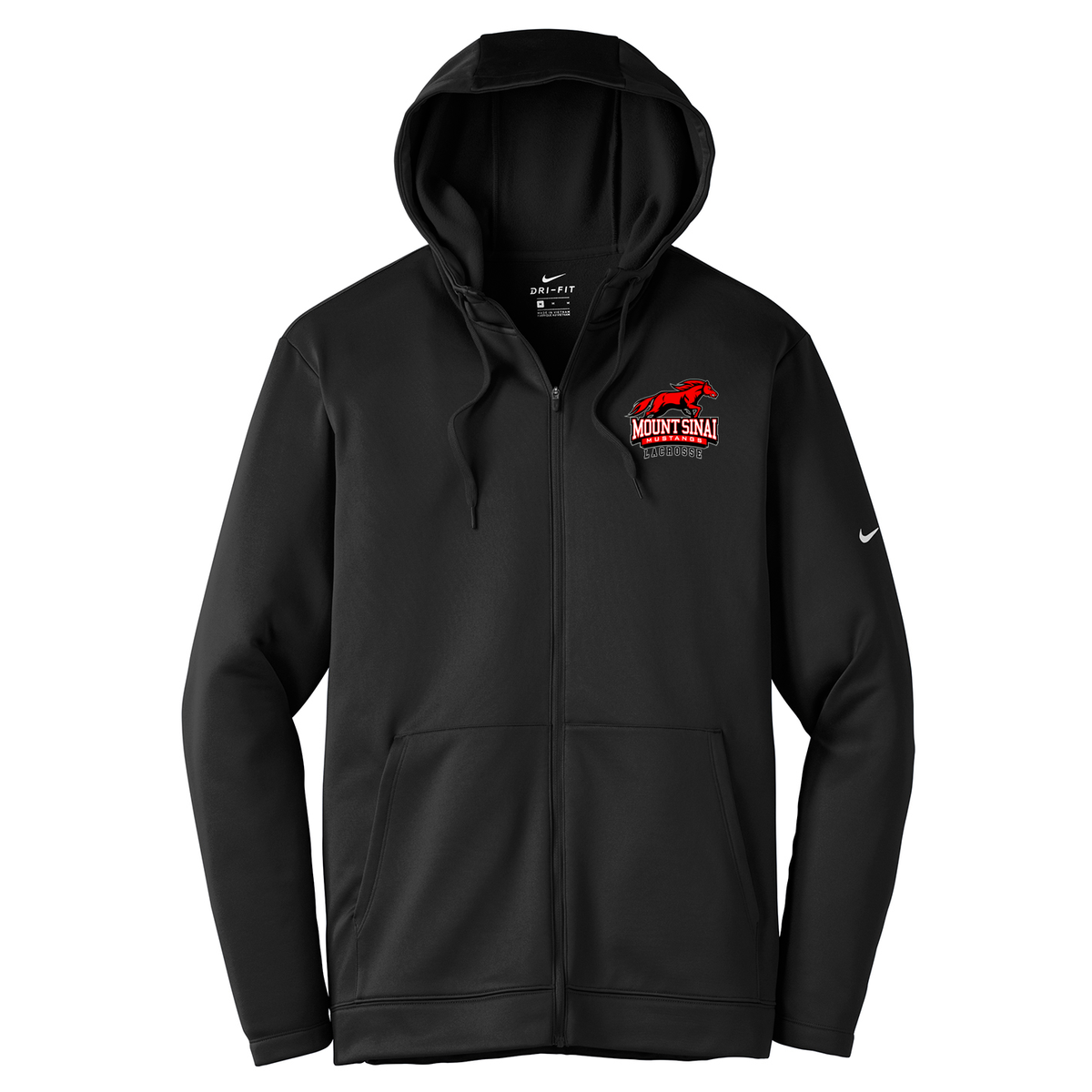 Mount Sinai Lacrosse Nike Therma-FIT Full Zip Hoodie