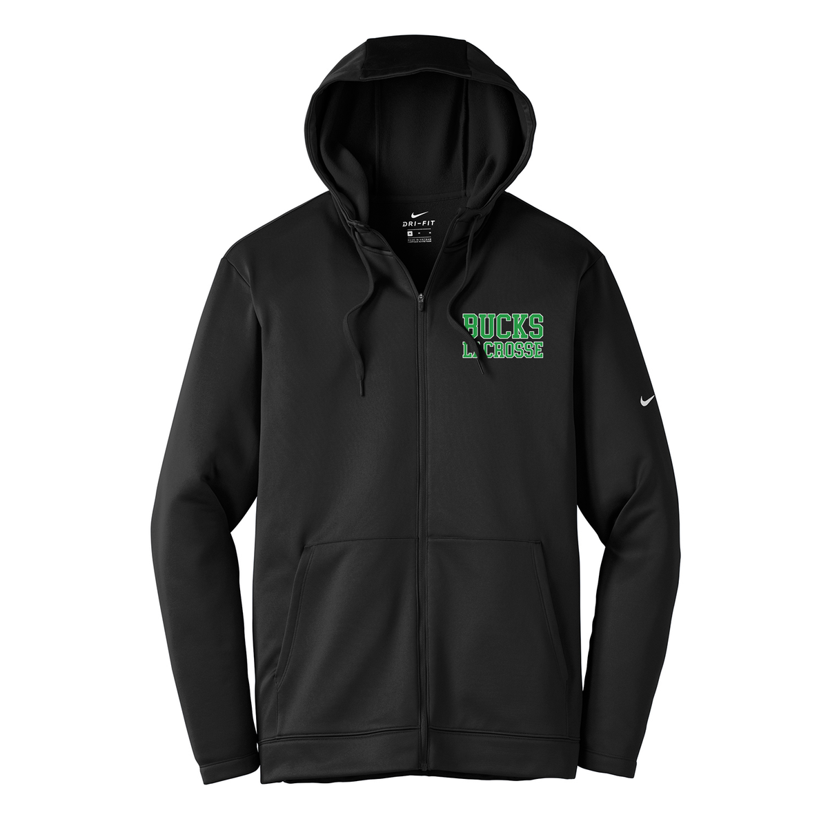 Carroll County Bucks Lacrosse Nike Therma-FIT Full Zip Hoodie