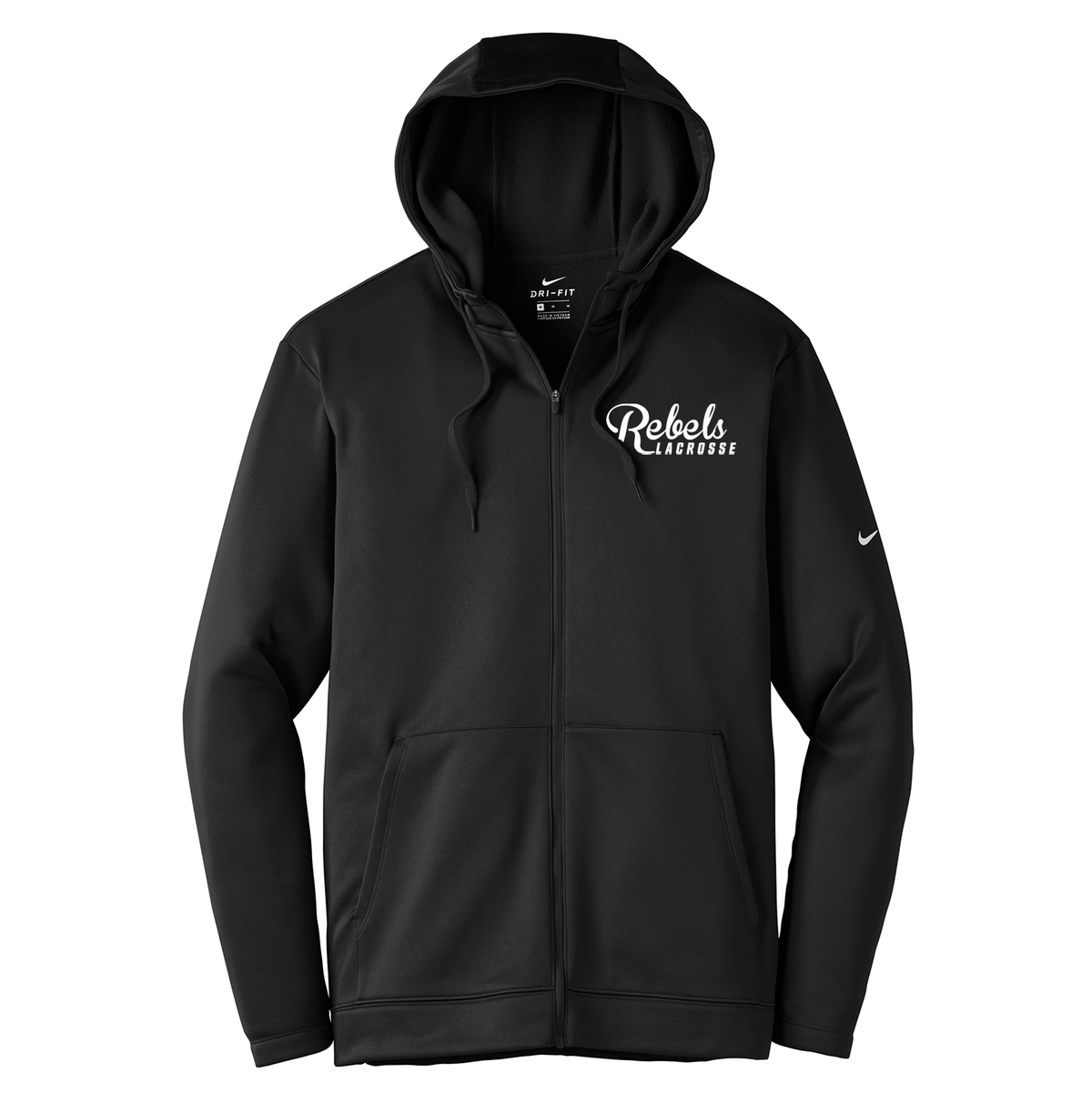 Rebels 2029 Black Nike Therma-FIT Full Zip Hoodie