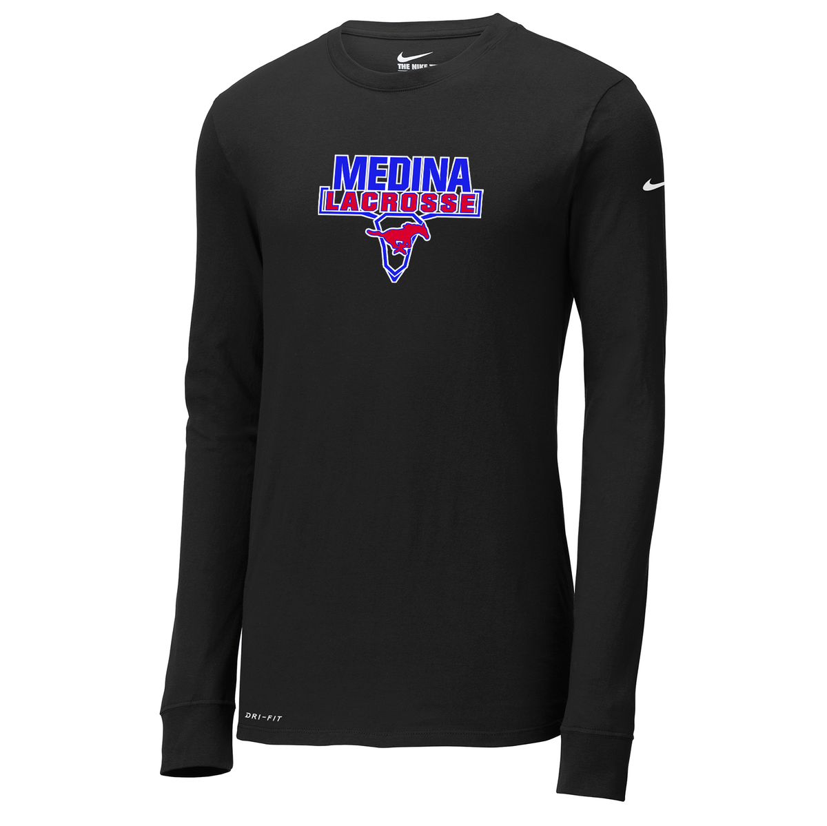 Medina Mustangs Lacrosse Nike Dri-FIT Long Sleeve Tee