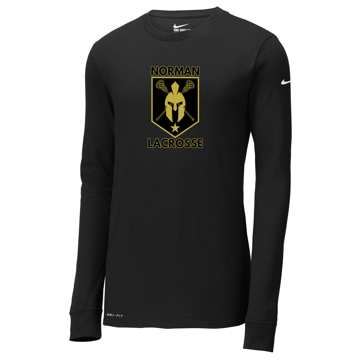 Norman Lacrosse Nike Dri-FIT Long Sleeve Tee