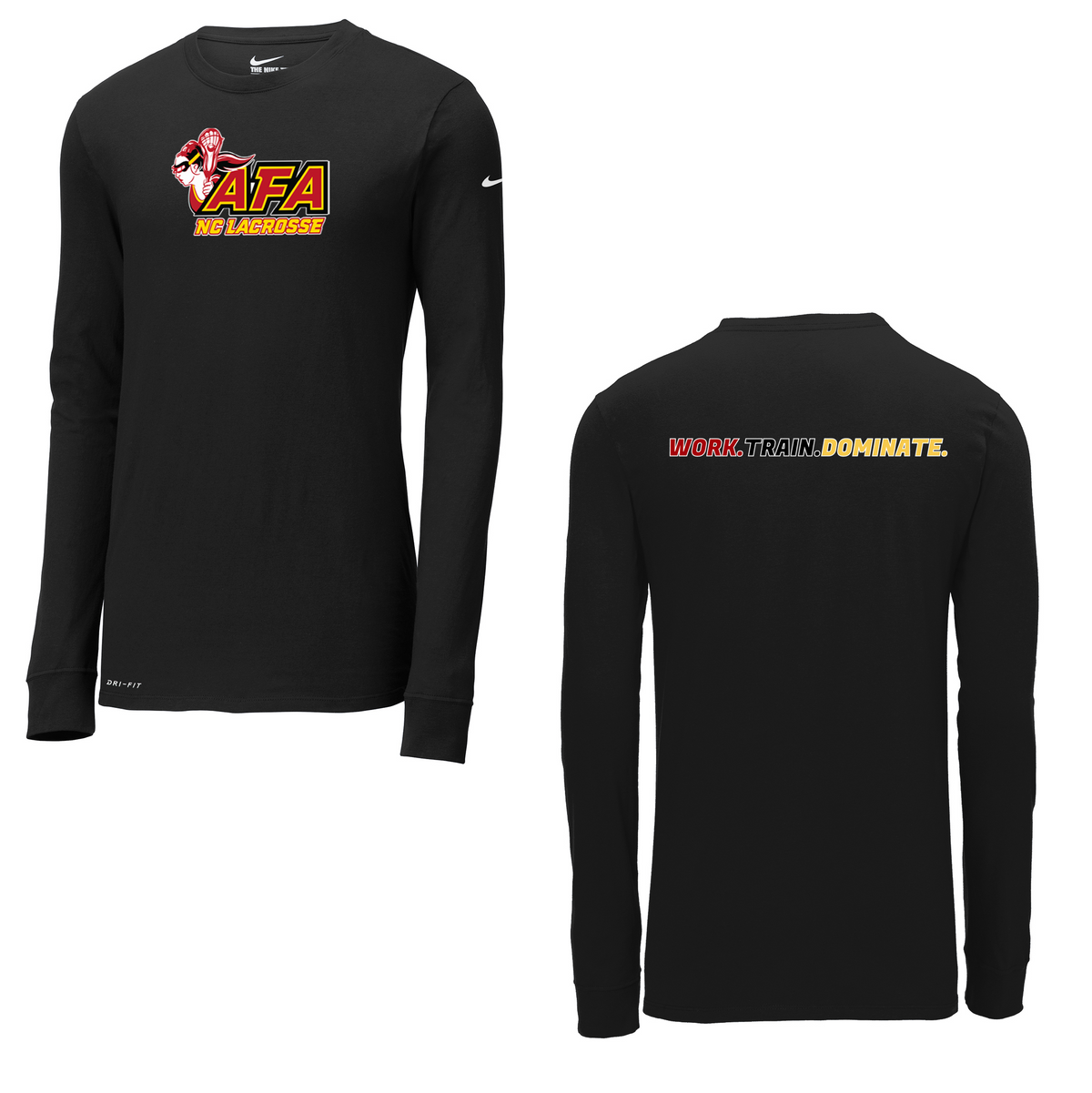 AFA Girls Lacrosse Nike Dri-FIT Long Sleeve Tee