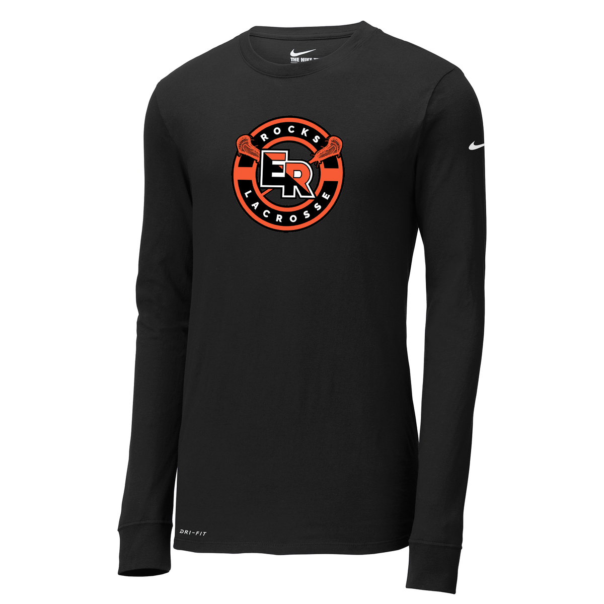 East Rockaway Rocks Lacrosse Nike Dri-FIT Long Sleeve Tee