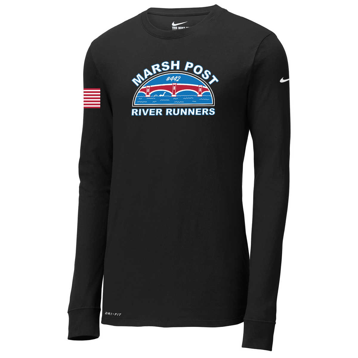 Marsh Post River Runners Nike Dri-FIT Long Sleeve Tee