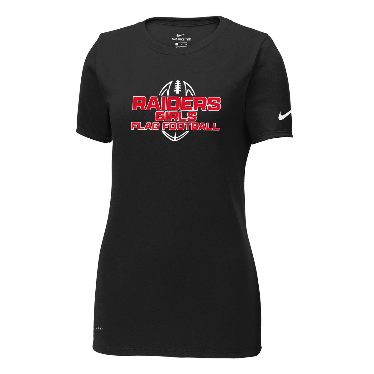 PM Raiders Flag Football Nike Ladies Dri-FIT Tee