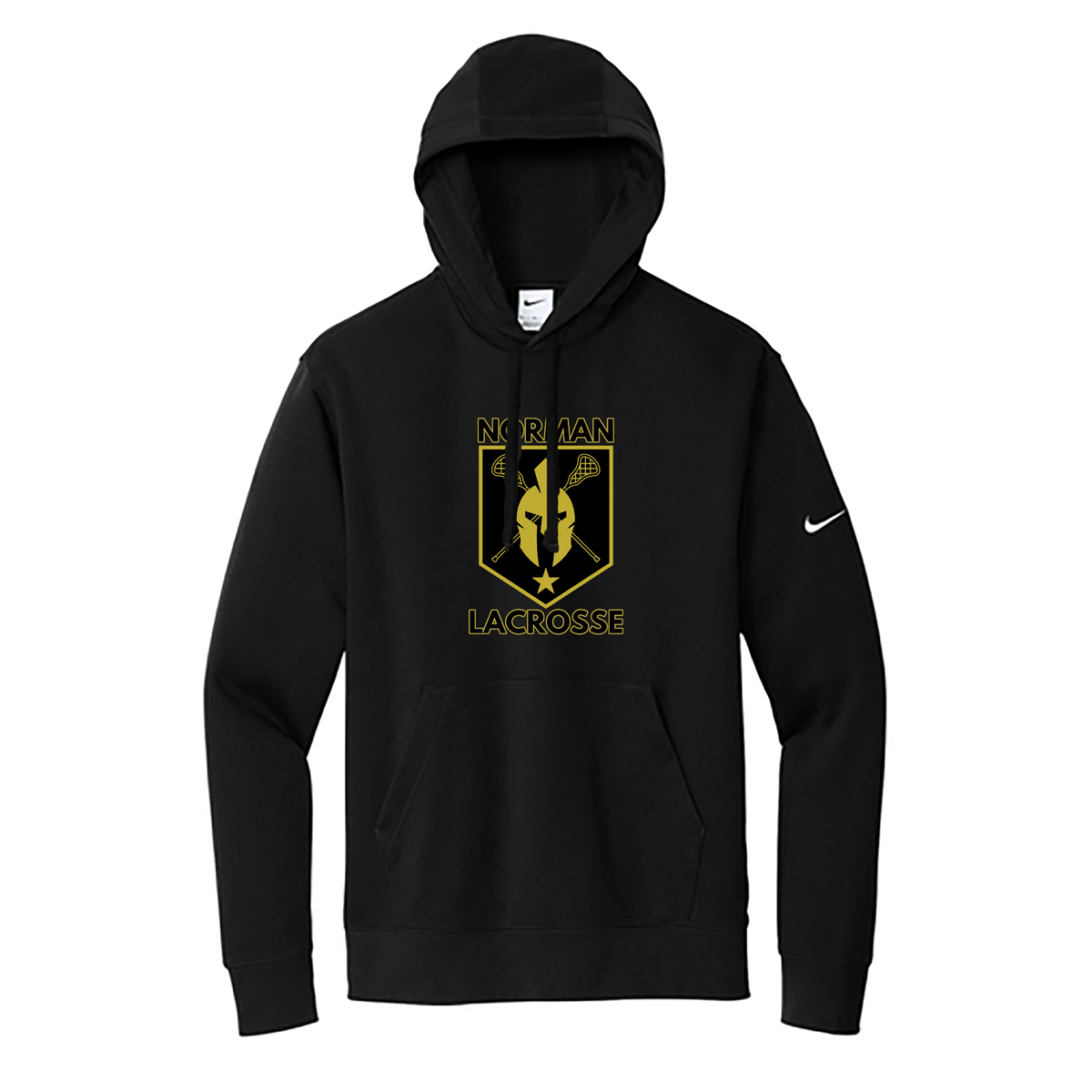 Norman Lacrosse Nike Fleece Swoosh Hoodie