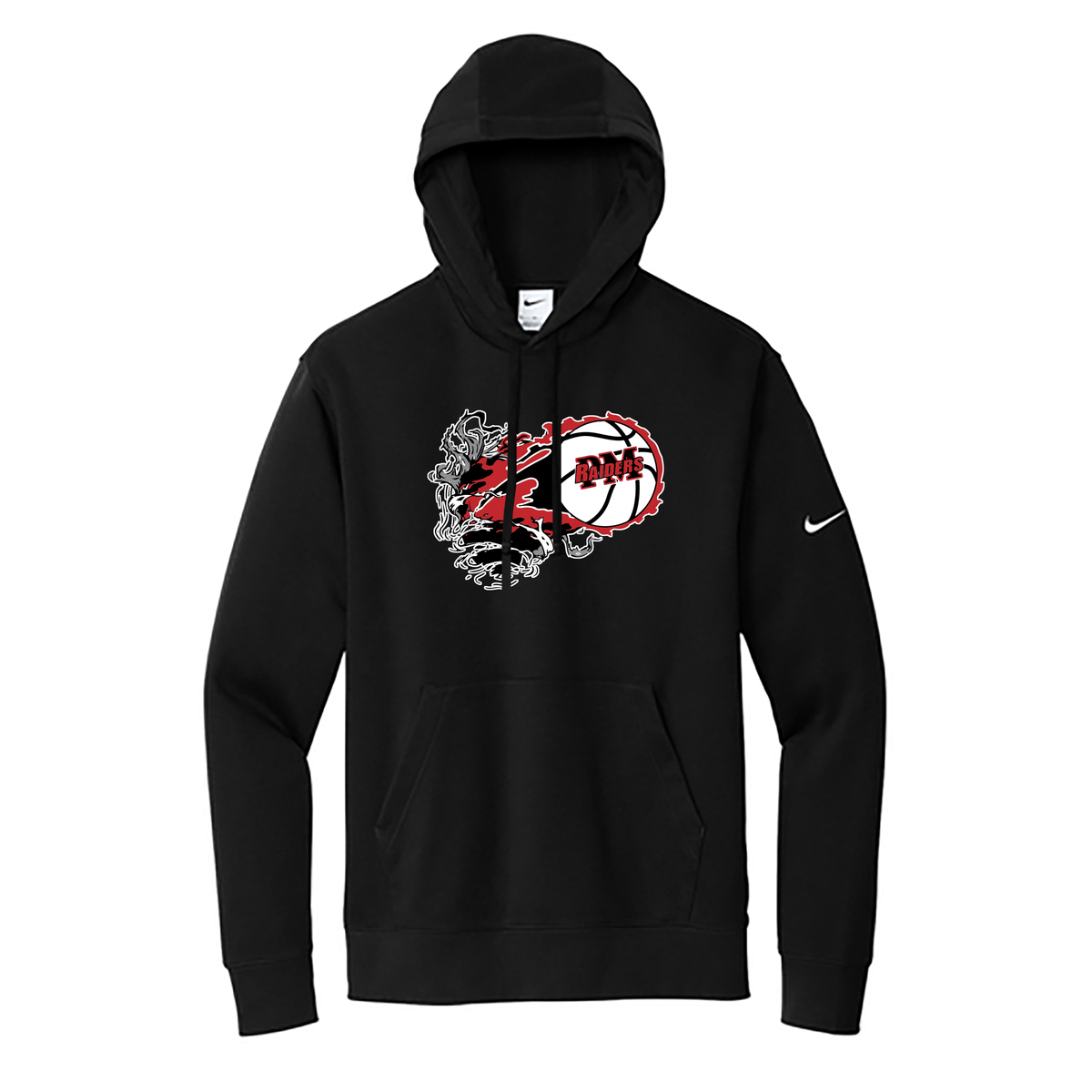 Raider Basketball Nike Fleece Swoosh Hoodie