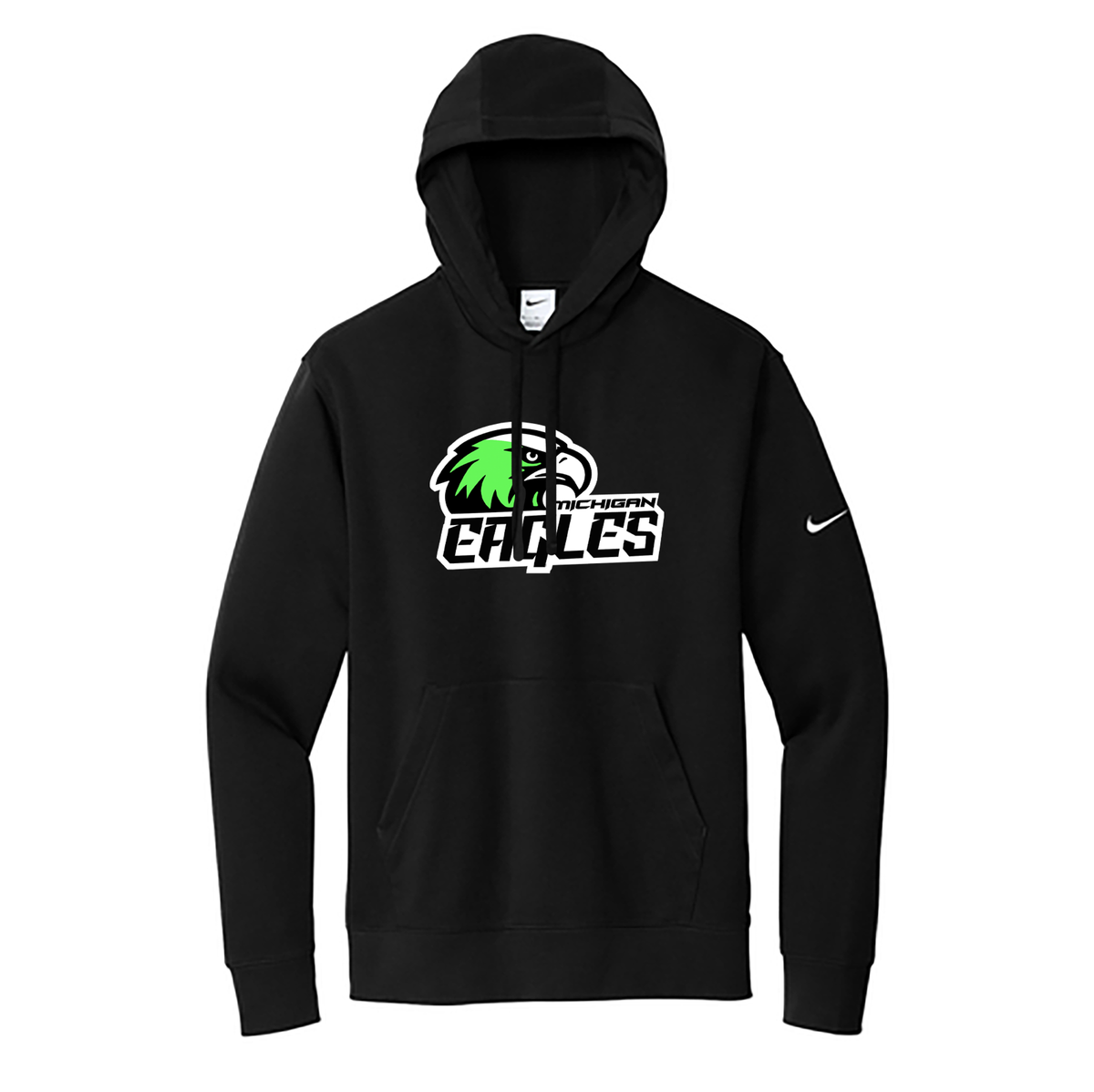 Michigan Eagles Football Nike Fleece Swoosh Hoodie