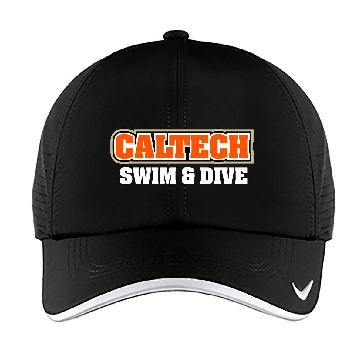 Caltech Swim & Dive Nike Dri-FIT Swoosh Perforated Cap