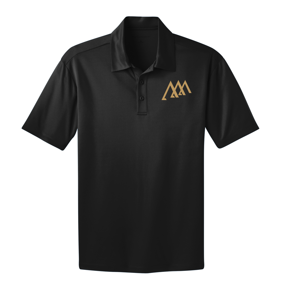 USMA Sandhurst Black & Gold Silktouch Performance Polo