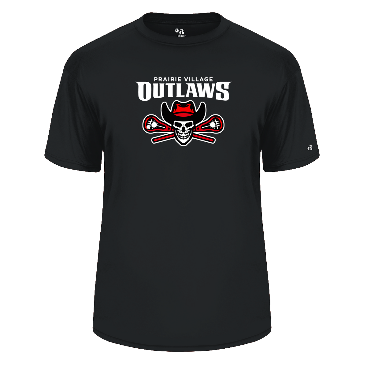 Prairie Village Outlaws Lacrosse B-Core Tee