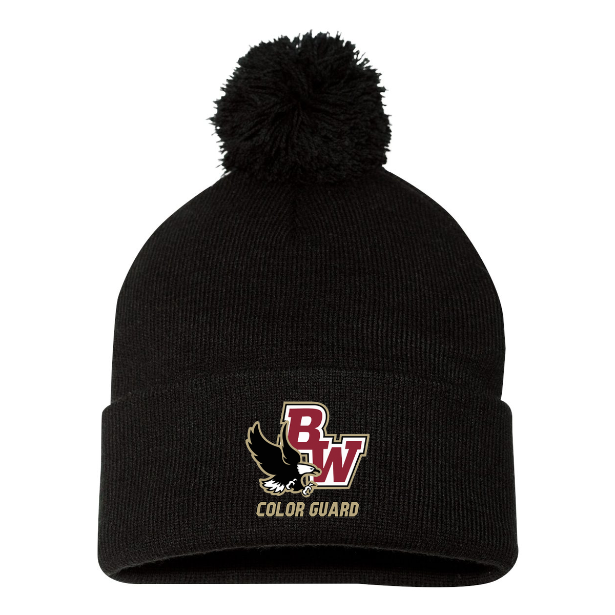 Bishop Watterson Color Guard Pom-Pom Beanie