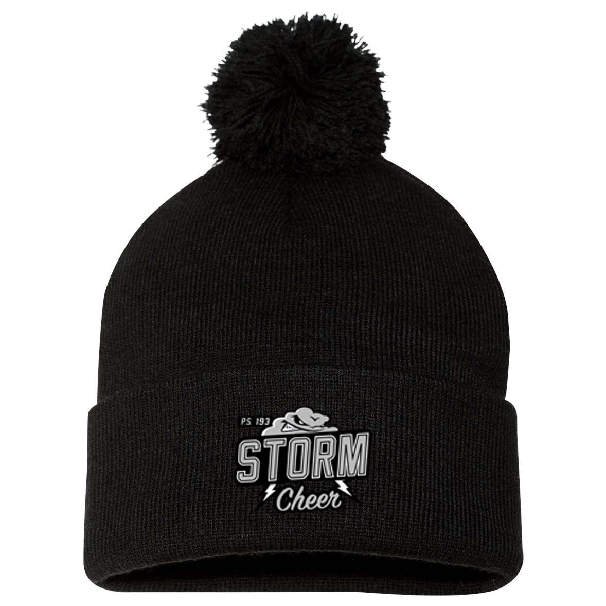 PS 193 Storm Cheer Pom-Pom Beanie