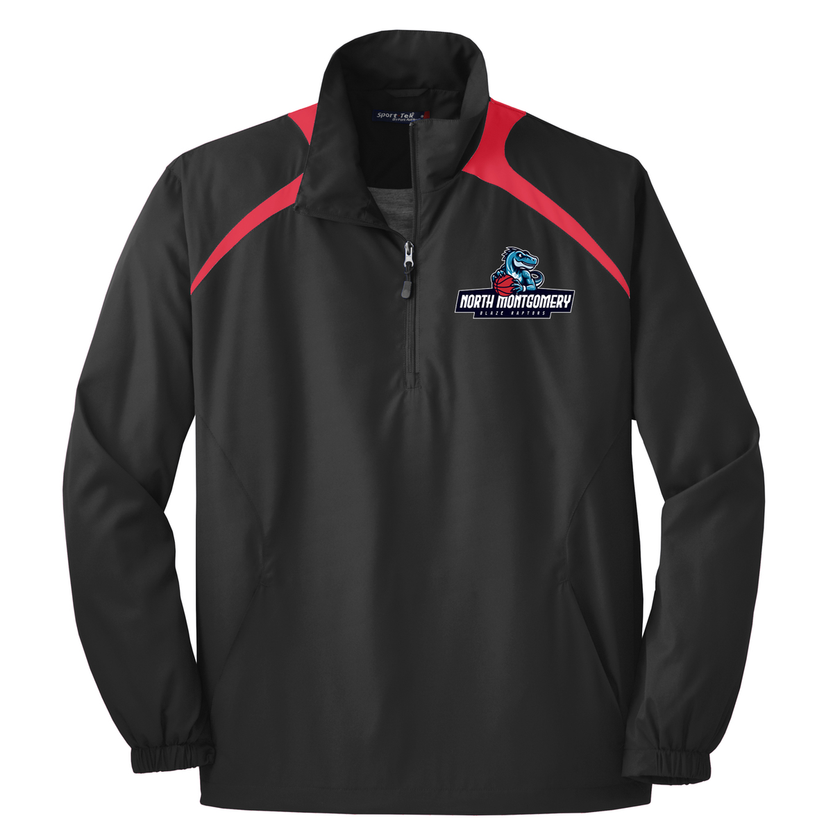 Blaze Raptors Basketball 1/2-Zip Wind Shirt