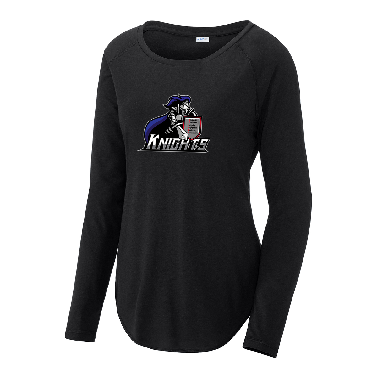 North Pole Middle School Women's Raglan Long Sleeve CottonTouch