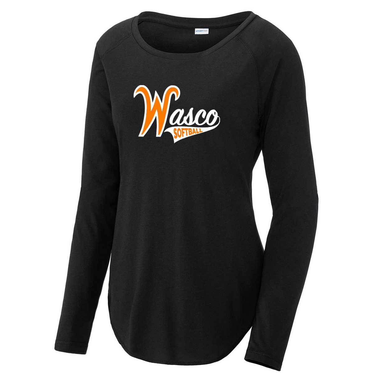 Wasco HS Softball Women's Raglan Long Sleeve CottonTouch