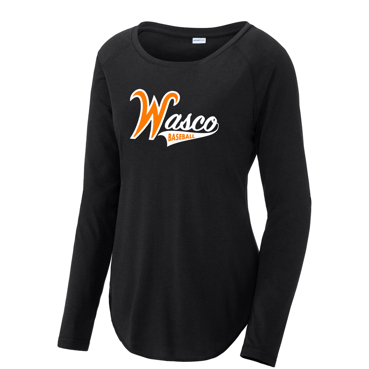 Wasco Union HS Baseball Women's Raglan Long Sleeve CottonTouch