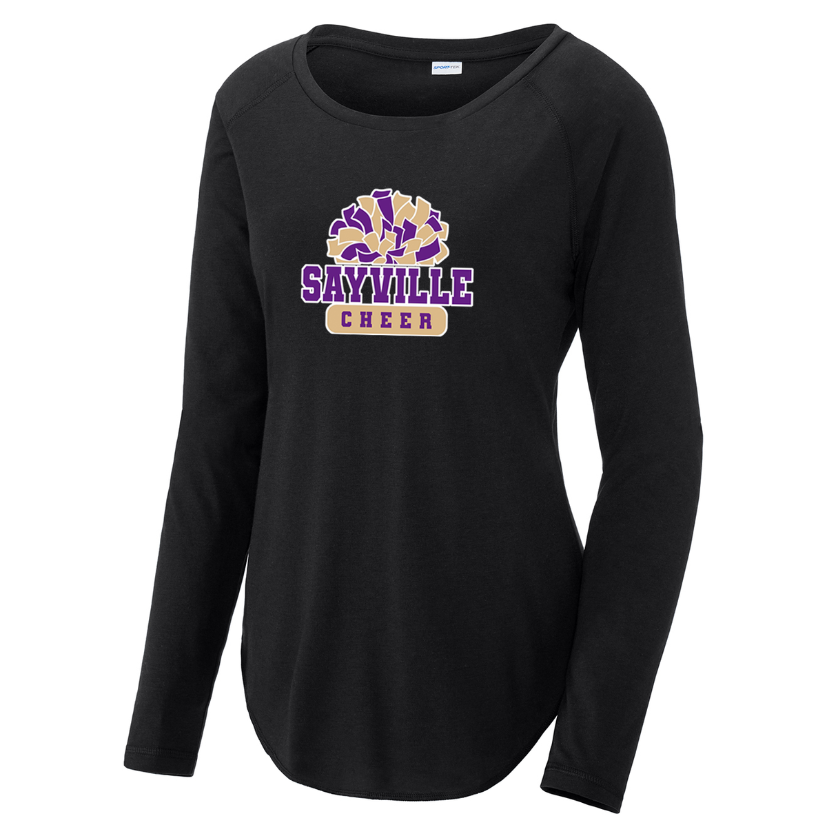 Sayville Cheer Women's Raglan Long Sleeve CottonTouch