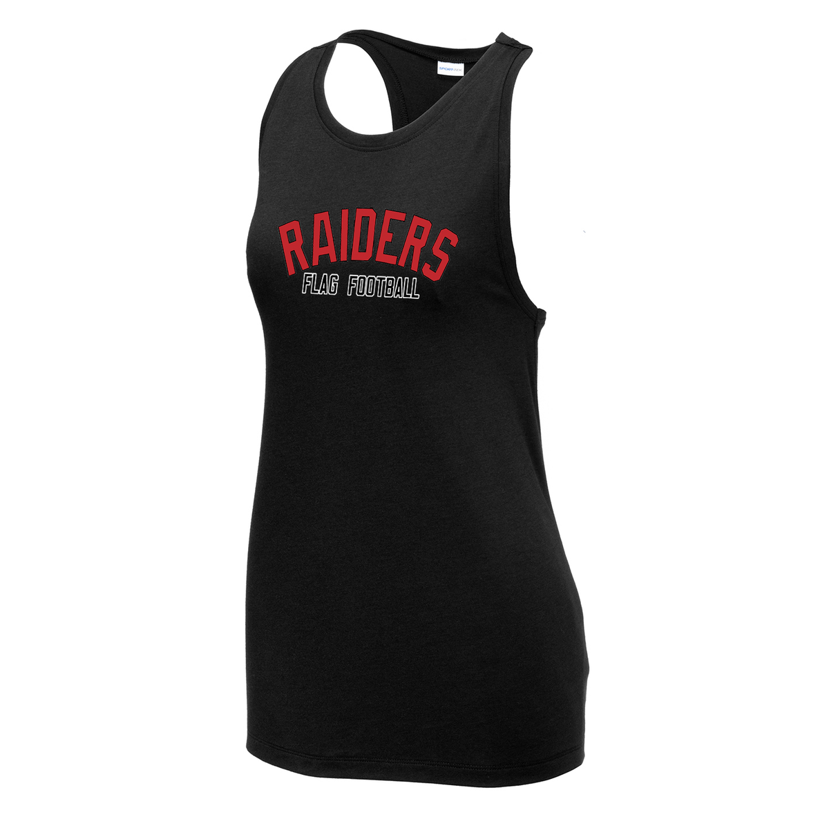 PM Raiders Flag Football Women's Tri-Blend Wicking Racerback