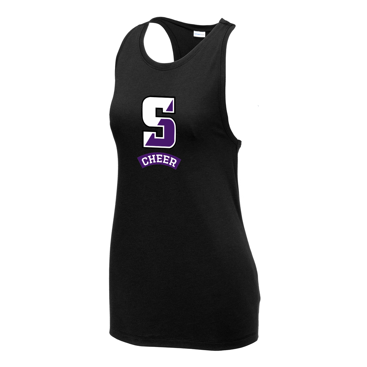 Scranton University Cheer Women's Tri-Blend Wicking Racerback