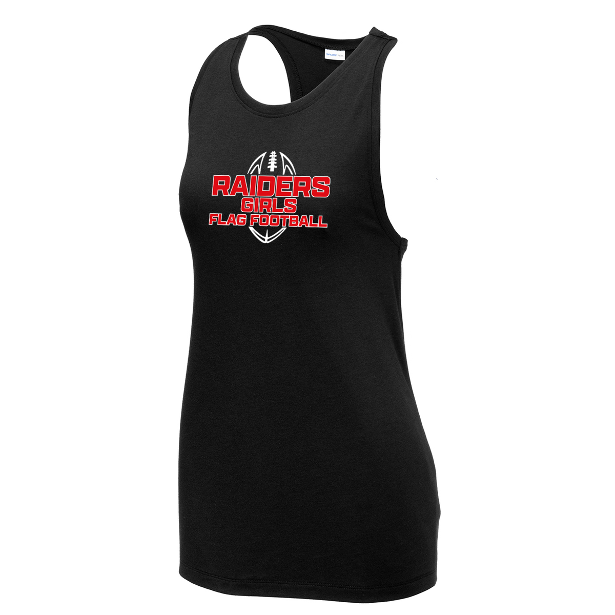 PM Raiders Flag Football Women's Tri-Blend Wicking Racerback