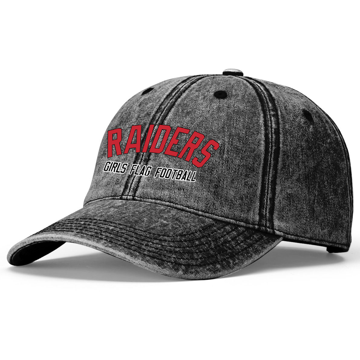PM Raiders Flag Football Snow Washed Cap