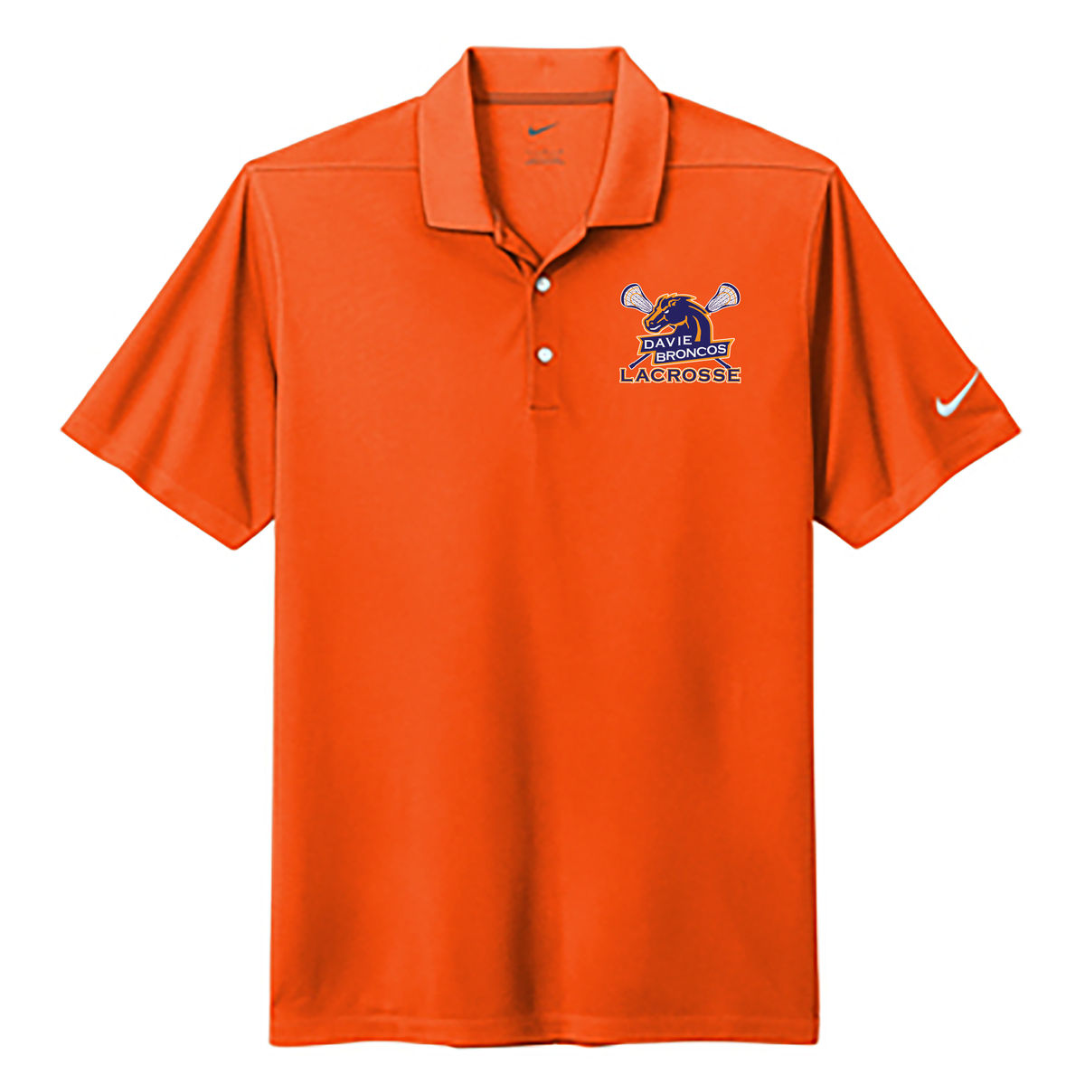 Davie Broncos Lacrosse Nike Dri-FIT Micro Pique 2.0 Polo