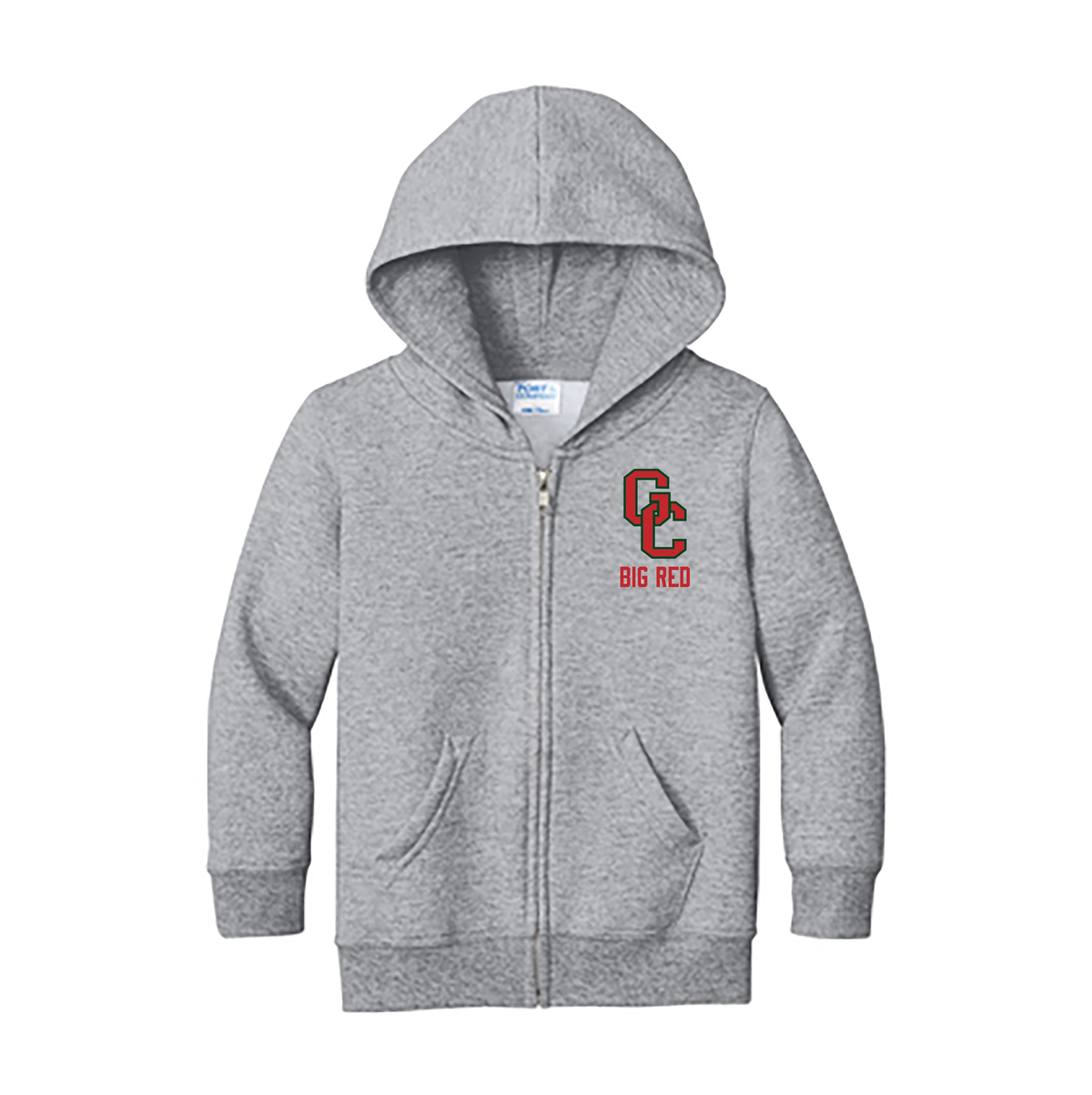 Glen Cove Football Toddler Core Fleece Full-Zip Hooded Sweatshirt