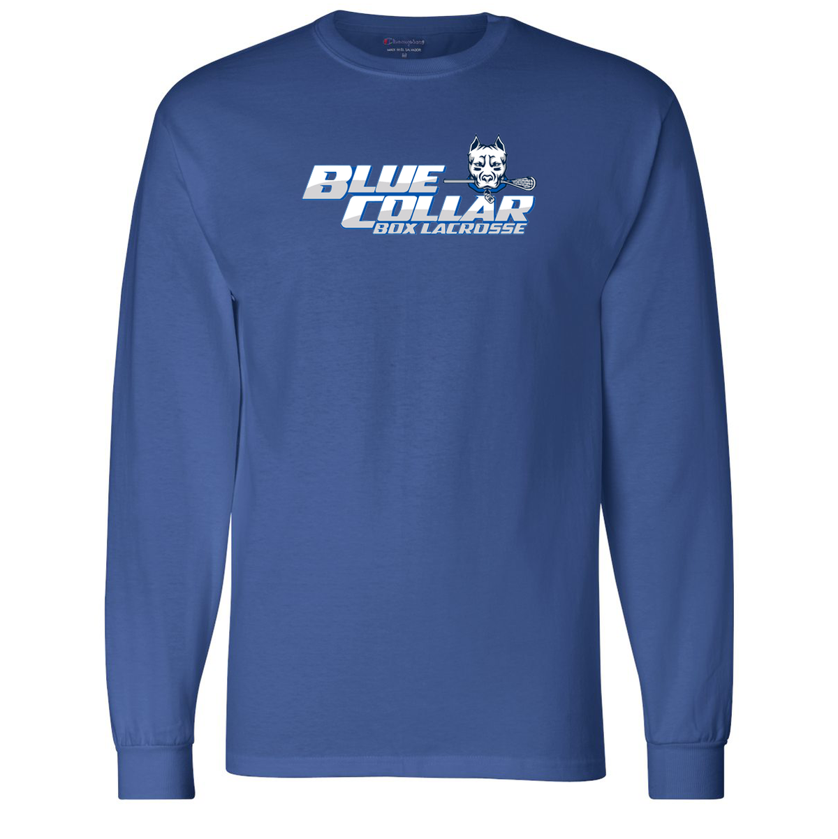 Blue Collar Box Lacrosse Champion Long Sleeve T-Shirt