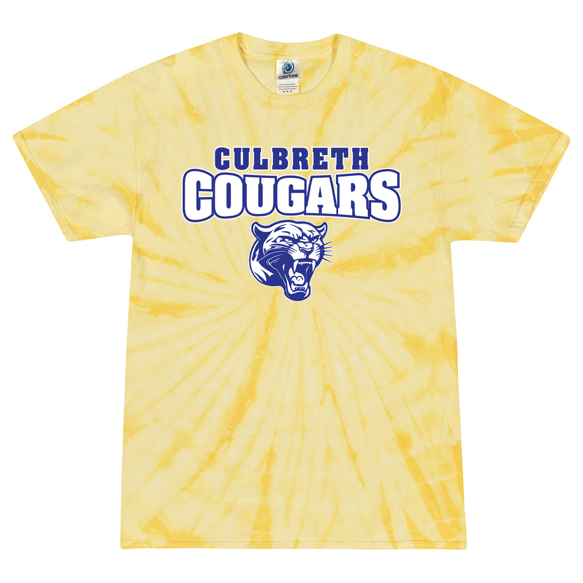 Culbreth Cougars Middle School Tie Dye Spider T-Shirt