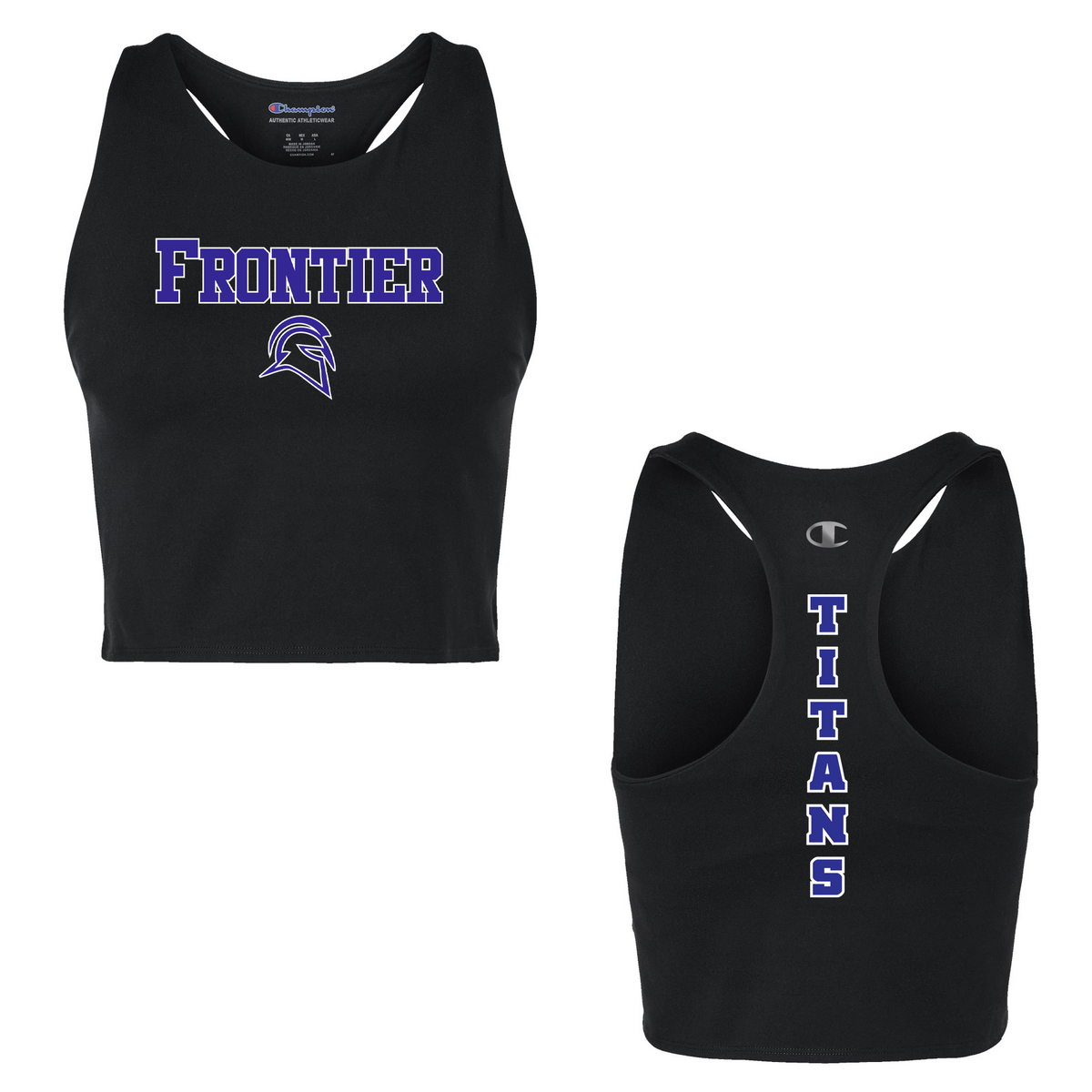 Frontier Track & Field Women's Crop Racerback Tank Top