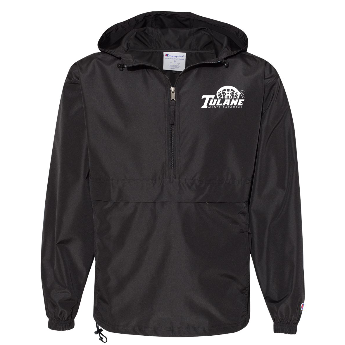 Tulane Mens Club Lacrosse Champion Packable Quarter Zip Jacket