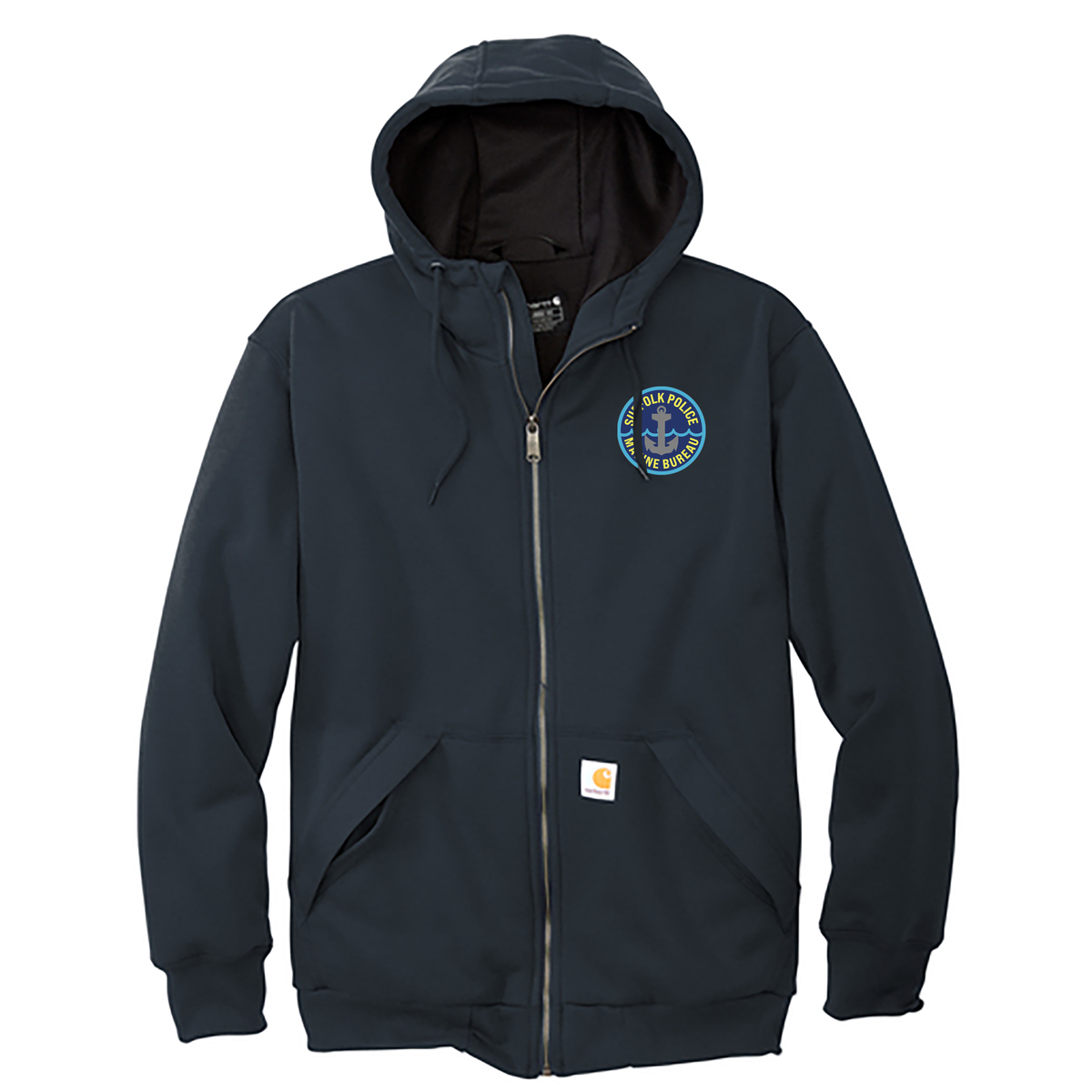 Suffolk County Marine Bureau Carhartt Thermal-Lined Full Zip Sweatshirt