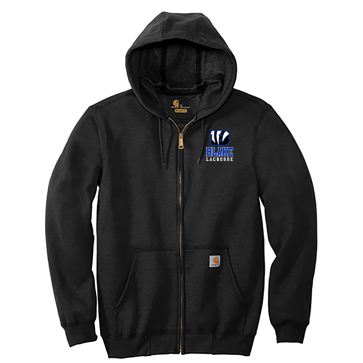 Blake Lacrosse Carhartt Midweight Hooded Zip-Front Sweatshirt