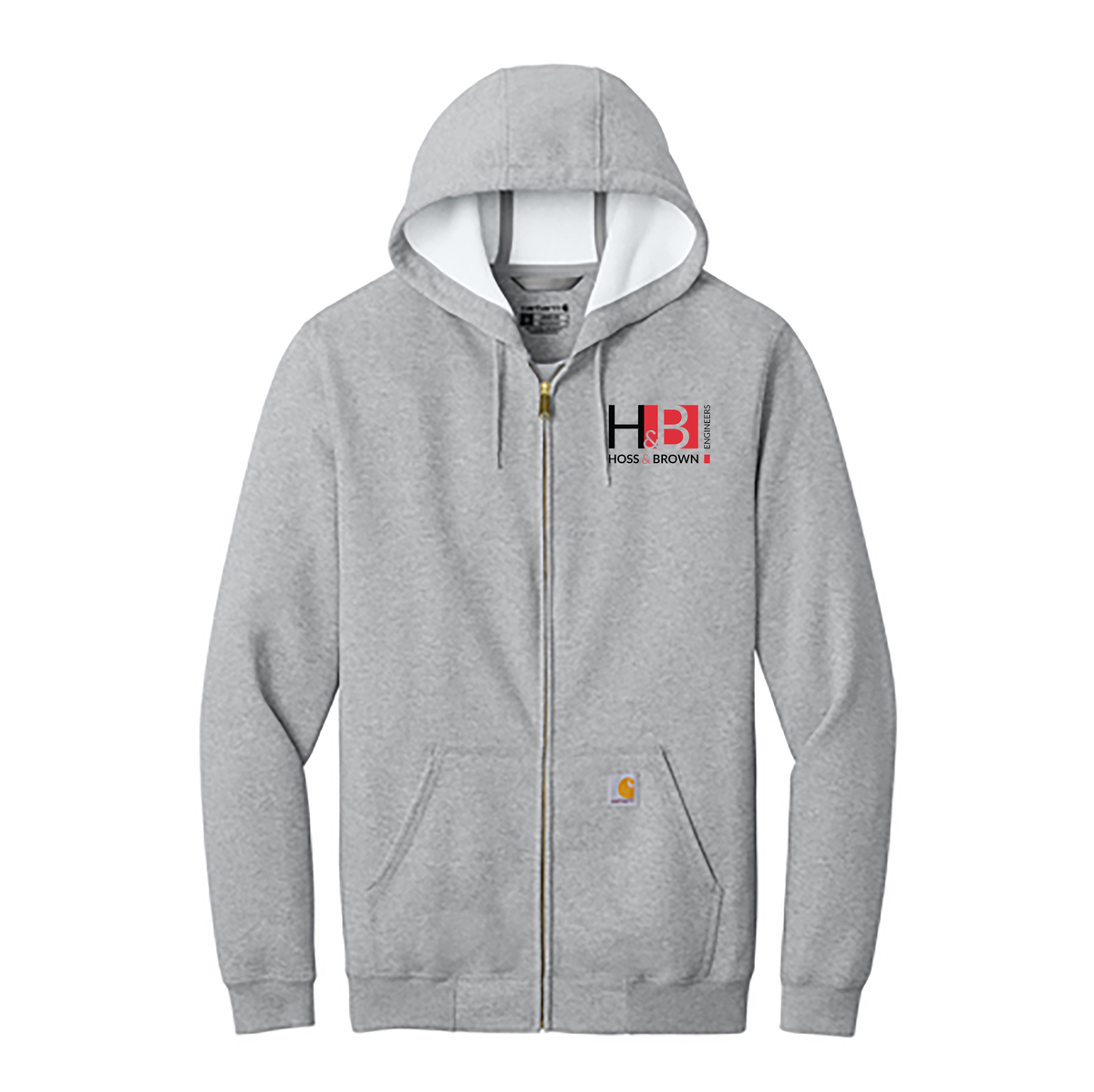 Hoss & Brown Engineers Carhartt Midweight Hooded Zip-Front Sweatshirt